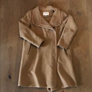 Babaton Camel Long Coat - Size S